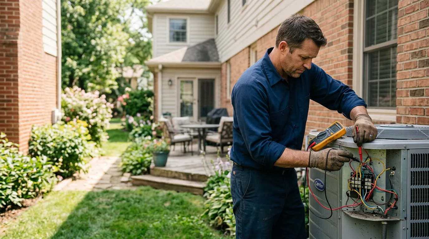 HVAC technician working near Loon Lake, WA